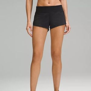 Speed Up Low-Rise Lined Short 2.5" in Black
